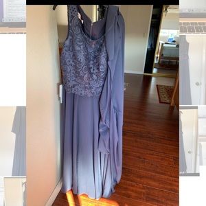 JJ HOUSE navy blue dress never worn tags still on 14/16 size